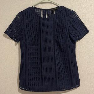 Banana Republic blue work blouse